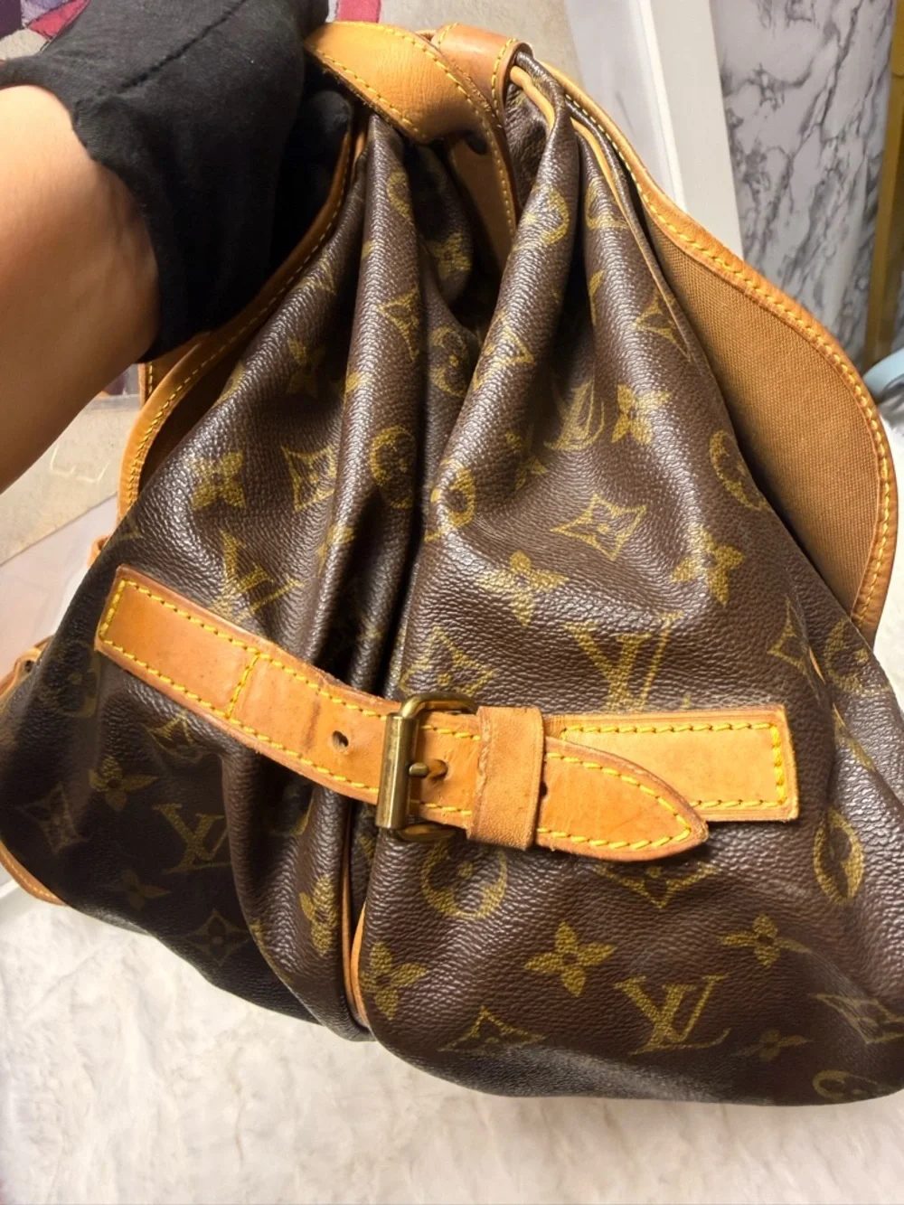 ⭐️LOUIS VUITTON-AR0924 Saumur 40 Monogram Canvas